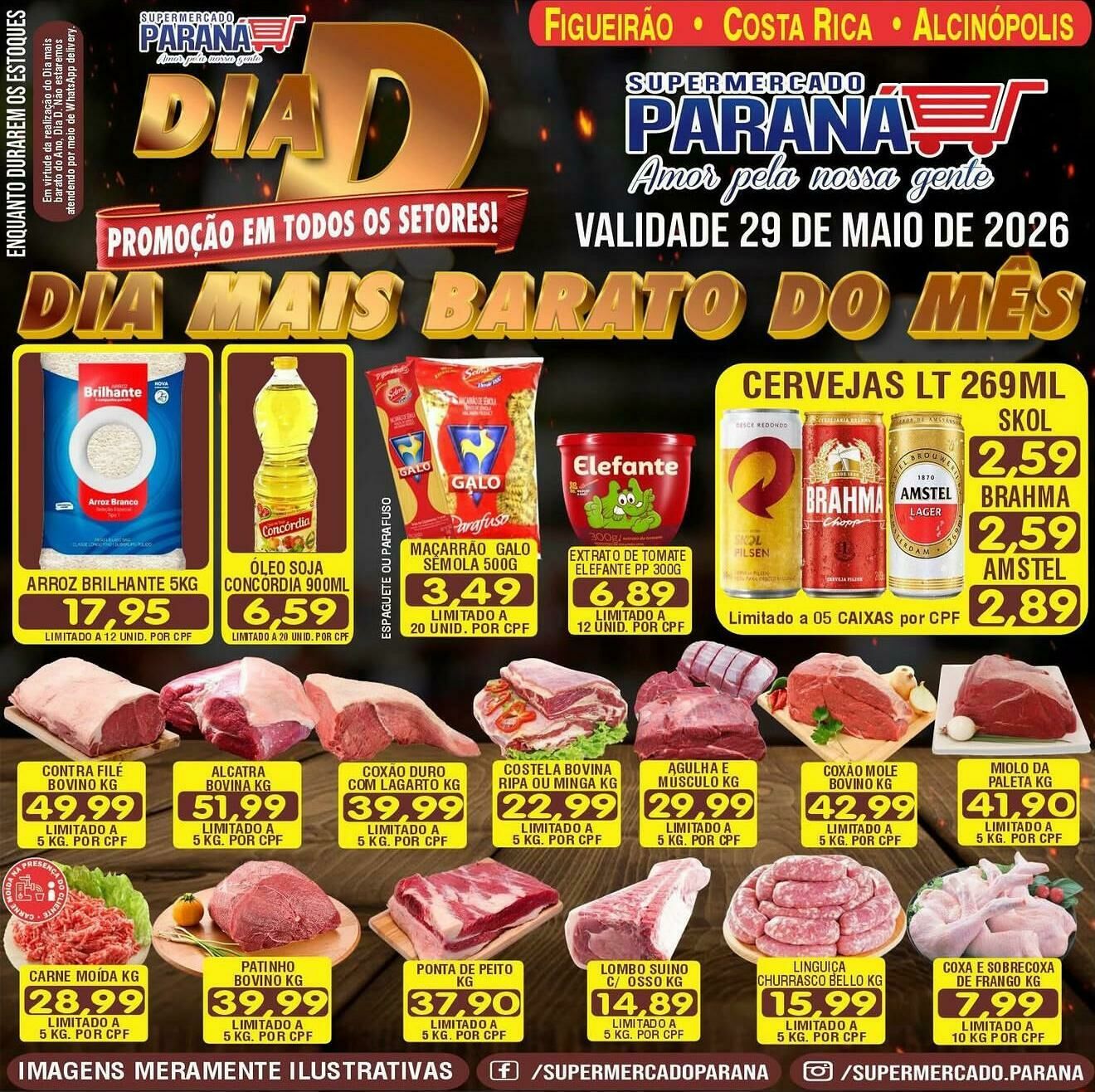 Imagem de compartilhamento para o artigo Dia D do Supermercado Paraná promete movimentar Costa Rica, Alcinópolis e Figueirão com ofertas imperdíveis nesta sexta da MS Todo dia