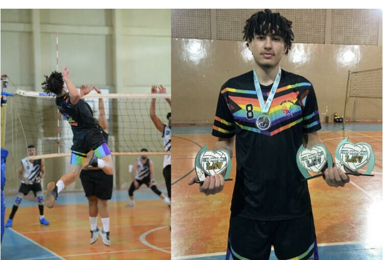 Imagem de compartilhamento para o artigo Jovem de Chapadão do Sul desponta no vôlei da MS Todo dia
