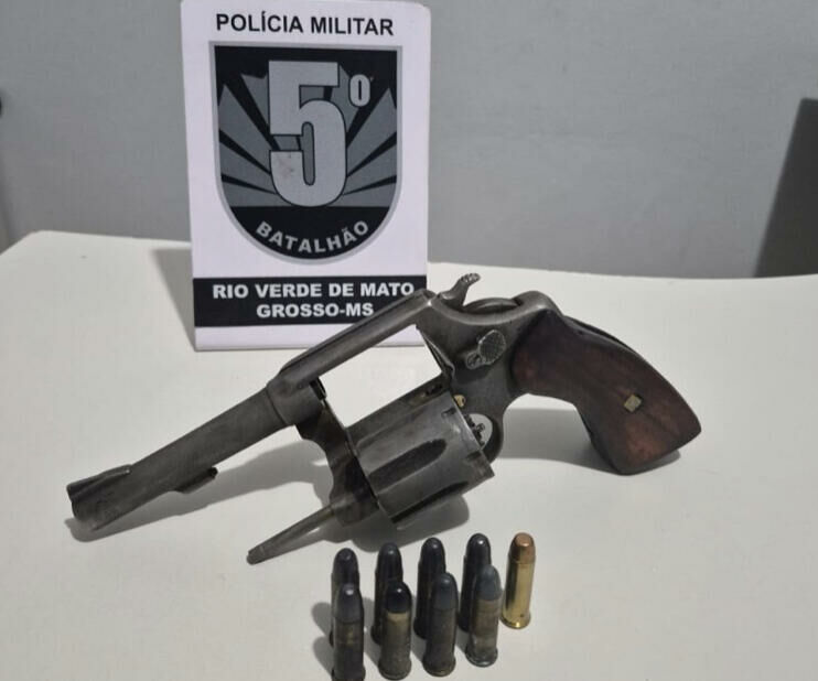 Imagem de compartilhamento para o artigo Homem é preso por ameaça e porte ilegal de arma em Rio Verde de MT da MS Todo dia