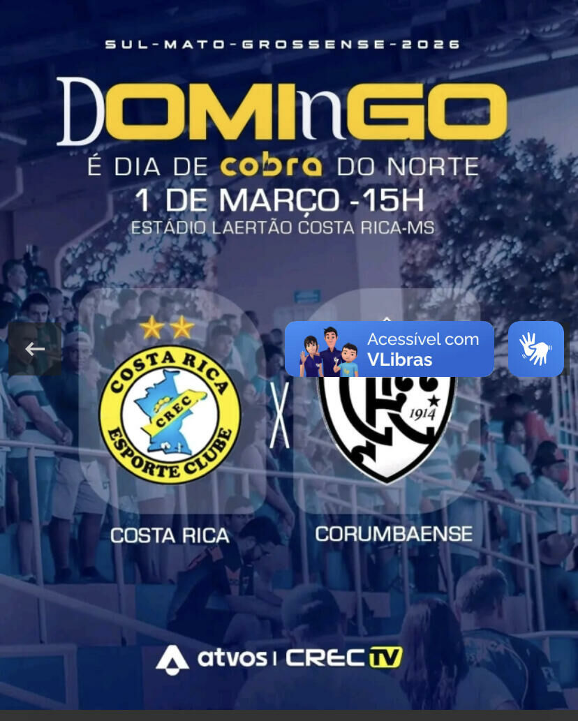 Imagem de compartilhamento para o artigo Costa Rica enfrenta o Corumbaense em duelo decisivo contra o rebaixamento no Estadual da MS Todo dia