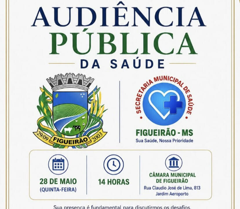 Imagem de compartilhamento para o artigo Prefeitura realiza audiência pública para discutir avanços e desafios da saúde em Figueirão da MS Todo dia