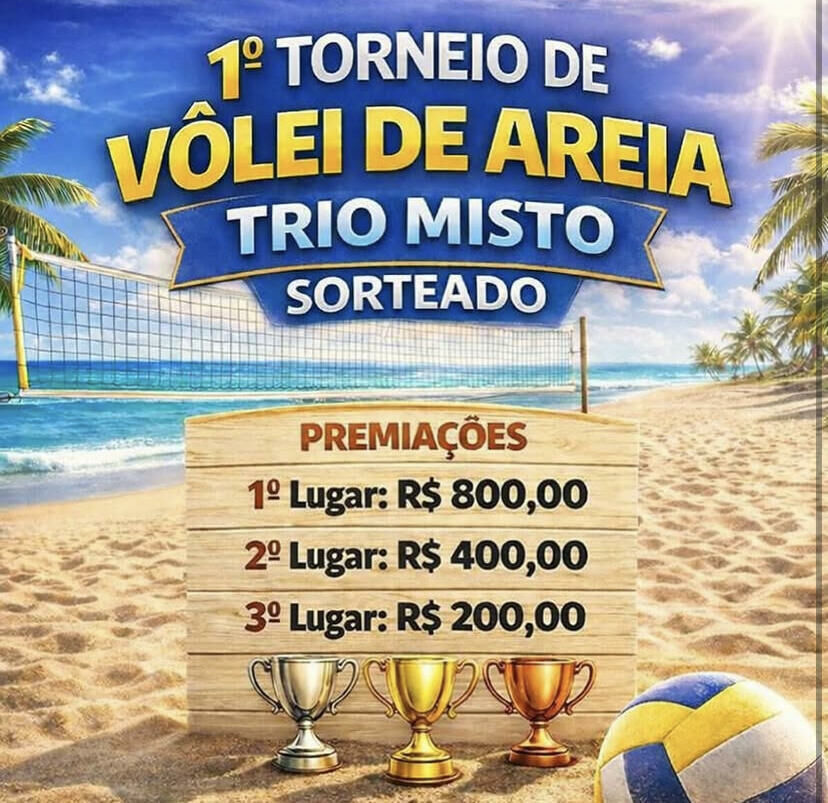 Imagem de compartilhamento para o artigo Inscrições para 1º Torneio de Vôlei de Areia em Figueirão seguem até quinta-feira da MS Todo dia