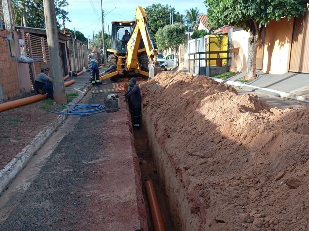 Imagem de compartilhamento para o artigo R$ 34 milhões em saneamento básico vão transformar Coxim com novas redes de esgoto e reservatório de água da MS Todo dia