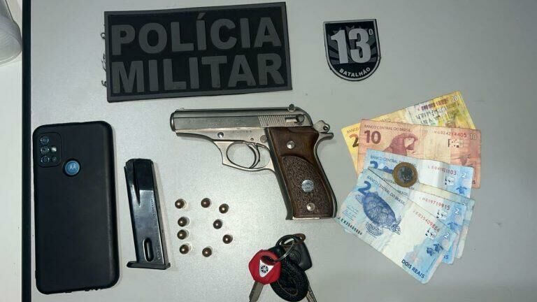 Imagem de compartilhamento para o artigo Homem é preso com arma usada em tentativa de homicídio em Paranaíba da MS Todo dia