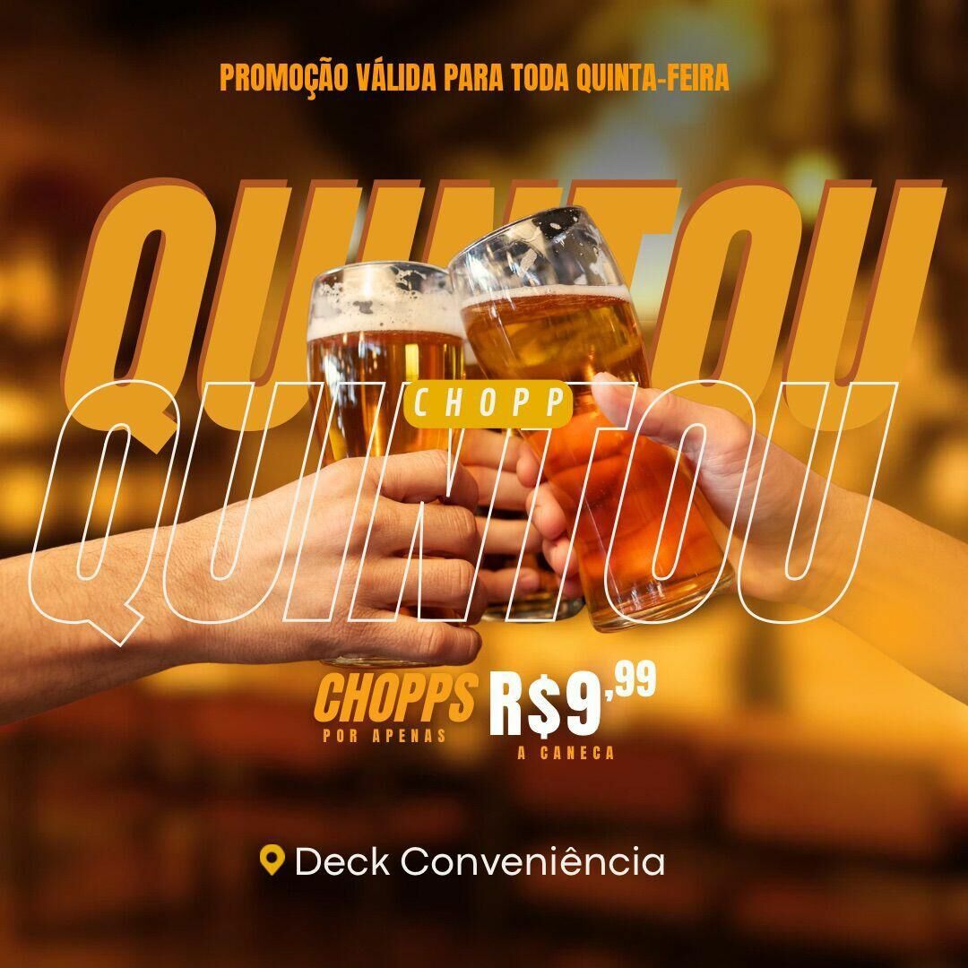 Deck Conveniência de Costa Rica tem chopp Brahma a R$ 9,99 e a famosa ...