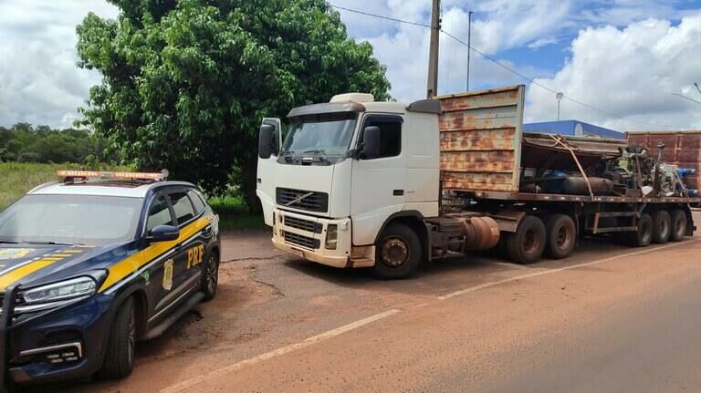 Imagem de compartilhamento para o artigo Reboque adulterado é apreendido pela Polícia Rodoviária Federal em Água Clara da MS Todo dia