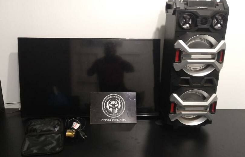 Imagem de compartilhamento para o artigo Polícia Civil da Costa Rica prende em flagrante autor de furto e receptador da MS Todo dia