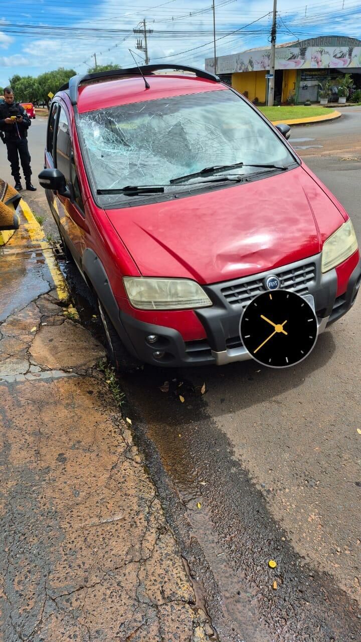 Imagem de compartilhamento para o artigo Acidente em rotatória de Chapadão do Sul envolve motocicleta e automóvel conduzido por menor de idade da MS Todo dia