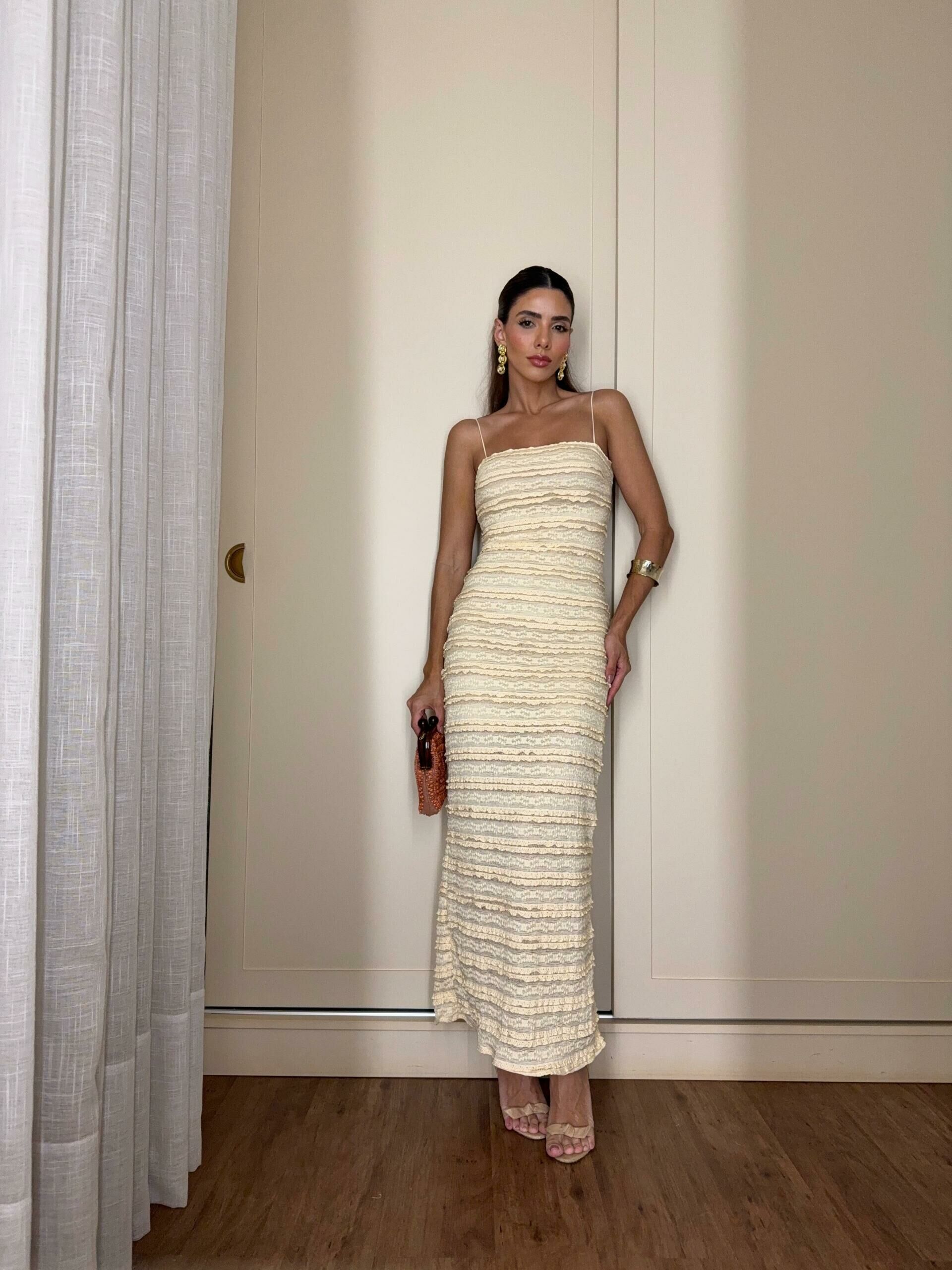 Imagem de Vestido Midi Manteiga - Olívia