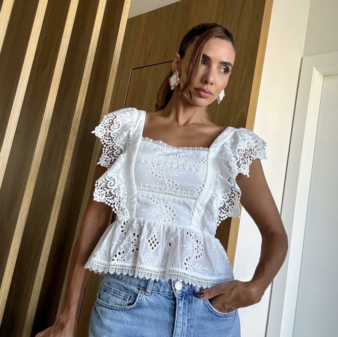 Imagem de Blusa Laise Off Lacvert