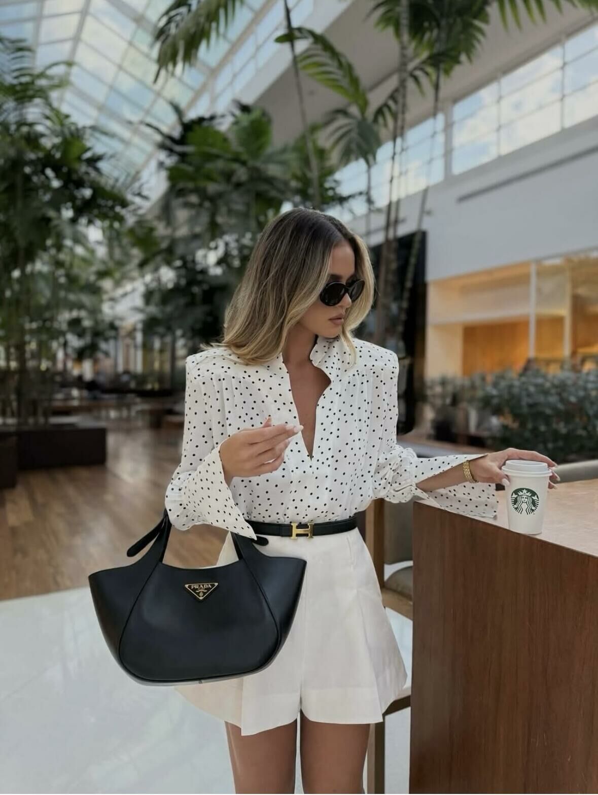 Imagem de Short Off White Linho Graziela - Cloude