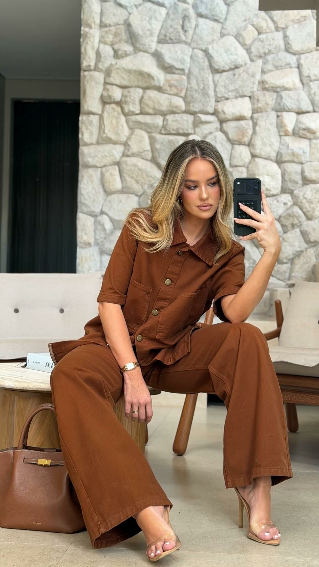 Imagem de Camisa Caramelo Sarja Andréa