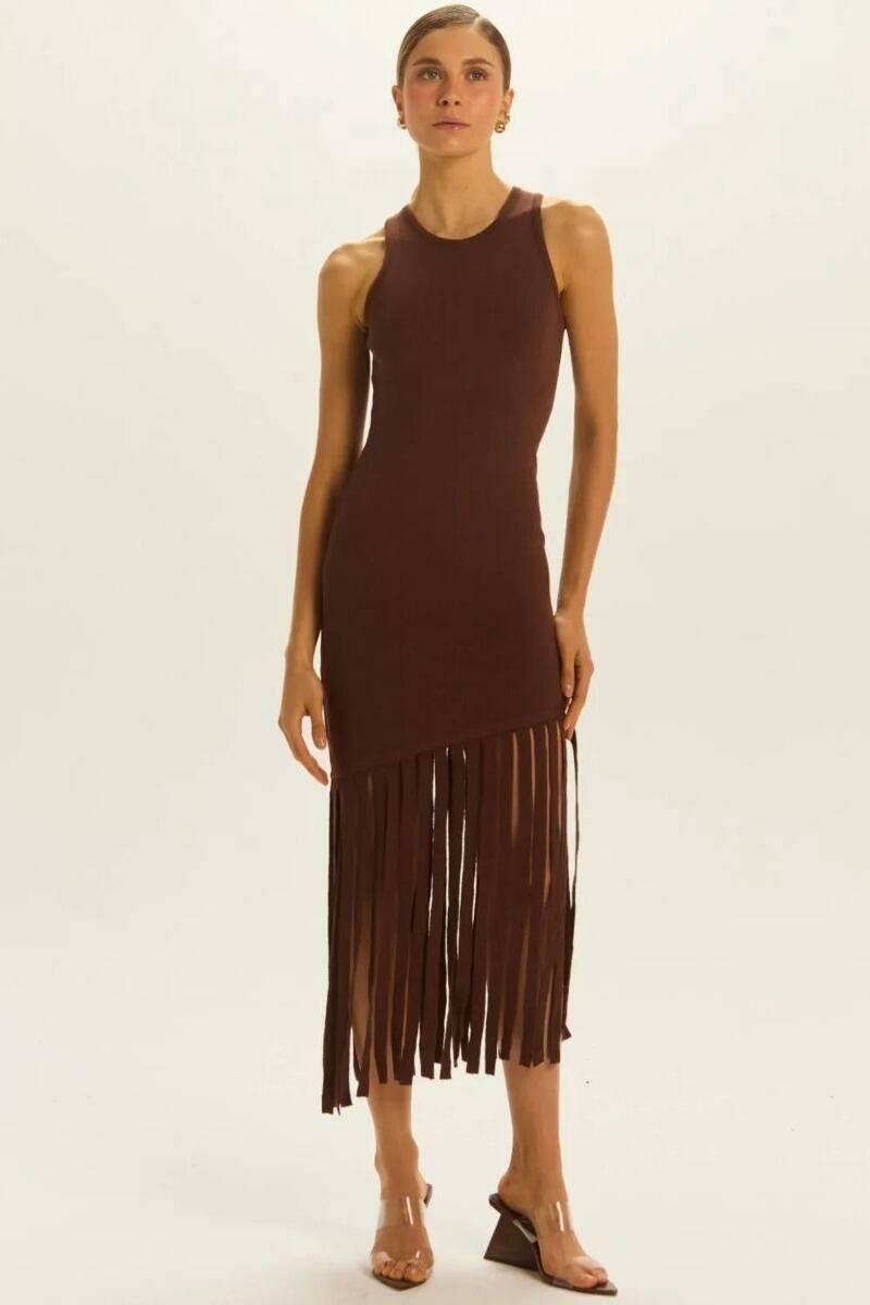 Imagem de Vestido Melina Marrom Coffee Le Blog