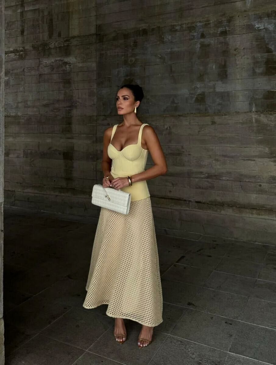 Imagem de Vestido Pilar Amarelo Cloude
