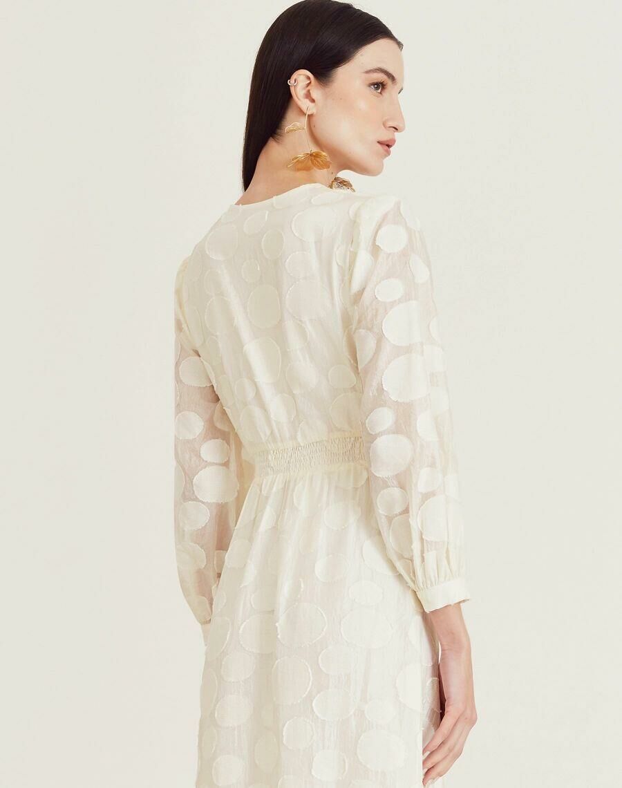 Imagem de Vestido Mídi Moss Branco Amissima
