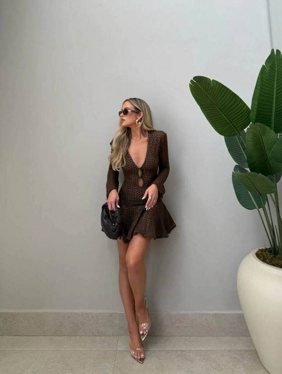 Imagem de Vestido Maia Marrom Cloude