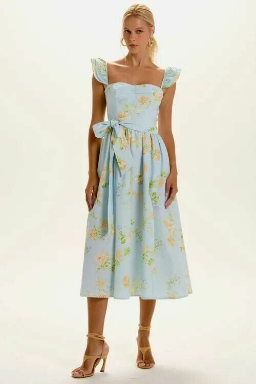 Imagem de Vestido Mídi Luna Ice Flower Le Blog