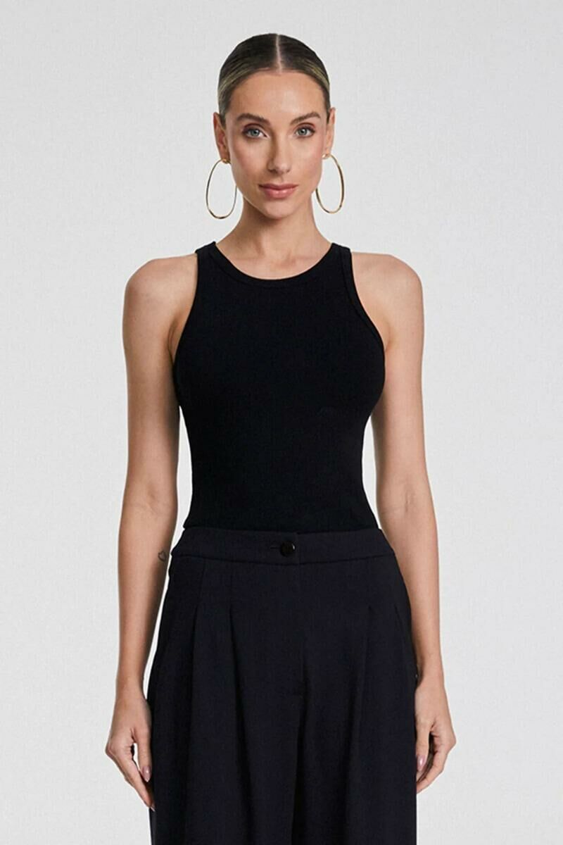 Imagem de Regata Decote Nadador Preta Zen