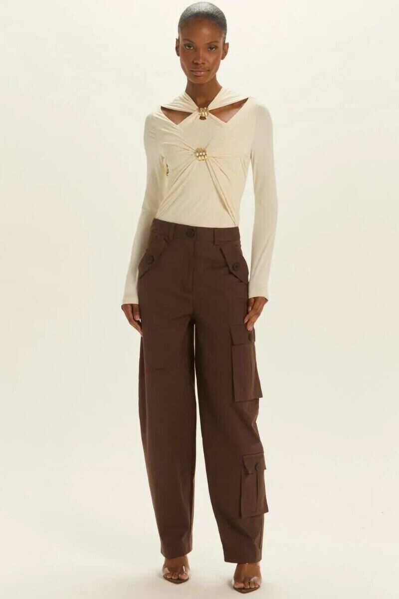 Imagem de Calça Ruth Marrom Coffee Le Blog