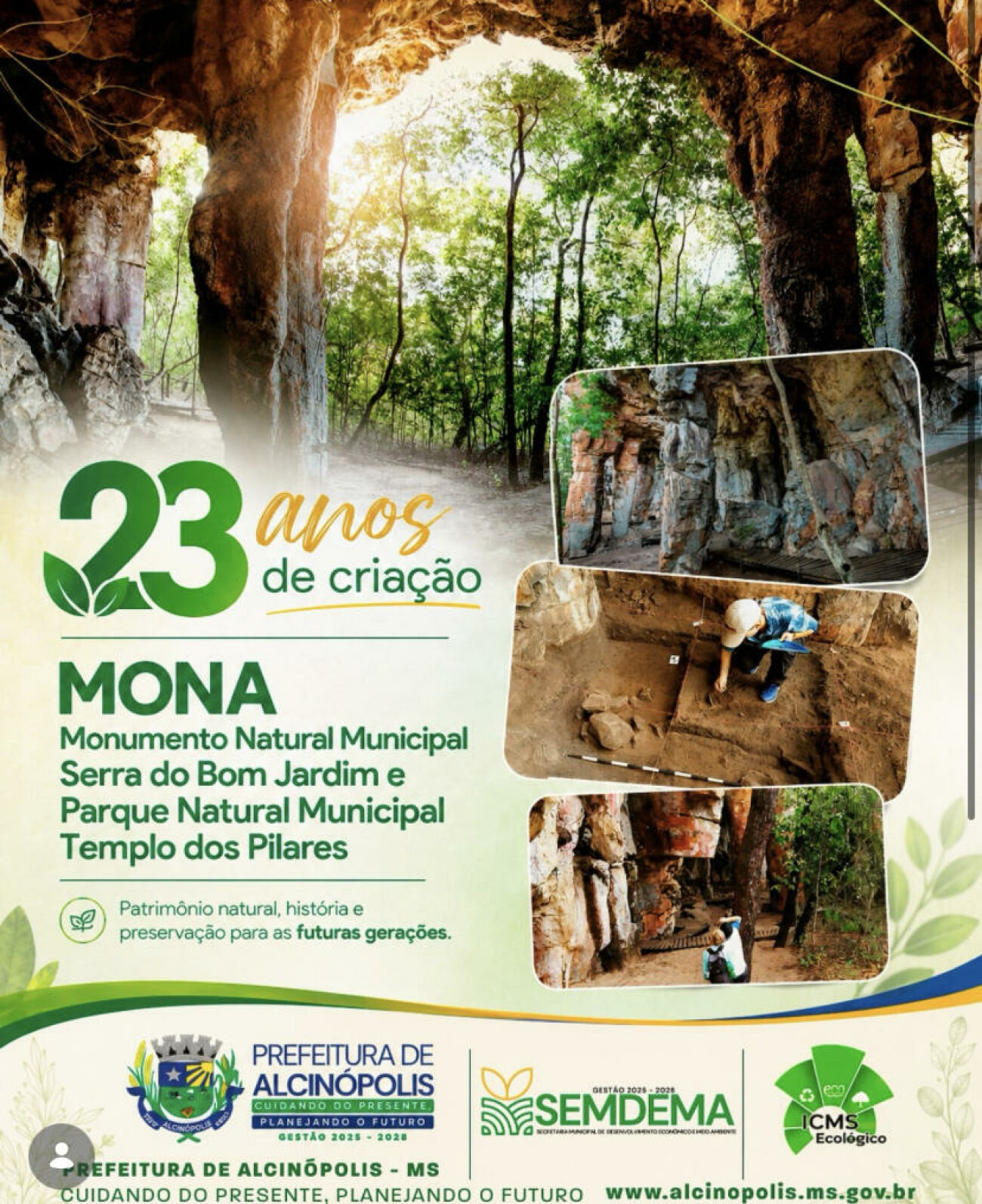 Ilustração da notícia MONA Serra do Bom Jardim celebra 23 anos de preservação ambiental e valorização histórica em Alcinópolis da MS Todo dia