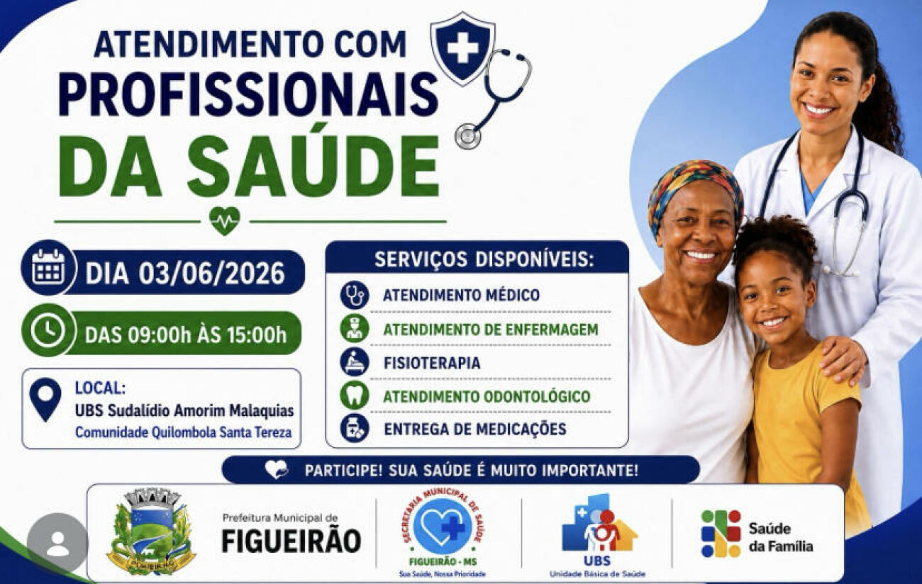 Ilustração da notícia Saúde chega à comunidade quilombola com atendimentos médicos e odontológicos em Figueirão da MS Todo dia