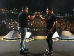Imagem da notícia Marrone cai durante show, bate a cabeça e Bruno atualiza estado de saúde: "Assustei"