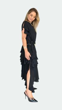 Imagem adicional 1 do item Blusa Assimétrica Bia Boho Chic com Alça e Manga - Elegância e Estilo em Cada Detalhe