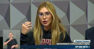 Imagem da notícia Durante CPI, Virginia Fonseca nega irregularidades em contrato com empresa de apostas: “Valor nunca foi atingido”