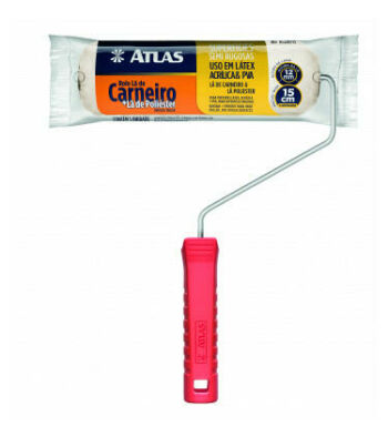 Imagem do produto ROLO DE PINTURA LÃ MISTA DE CARNEIRO 15 CM - ATLAS