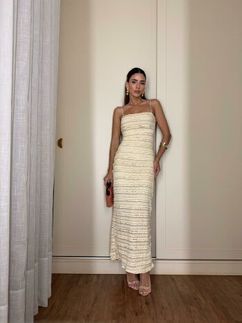 Imagem de Vestido Midi Manteiga - Olívia