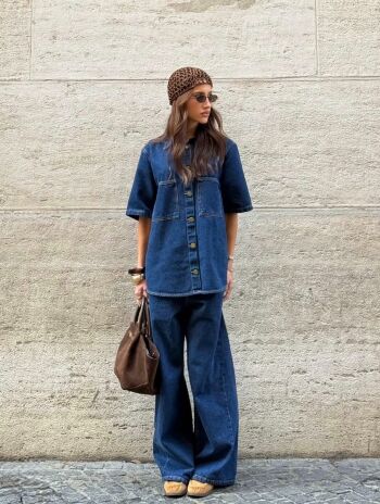 Imagem de Camisa Jeans Andressa Azul Escuro