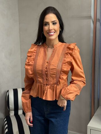 Imagem de Blusa Bata Caramelo Cris