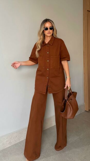 Imagem de Calça Caramelo Sarja Andréa