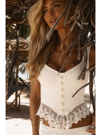 Imagem de Cropped Tamires Off White - Cloude