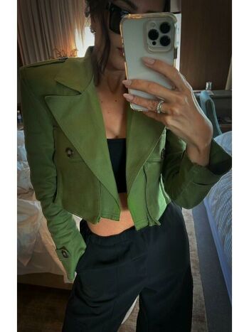 Imagem de Casaco Verde Militar Aisha - Cloude
