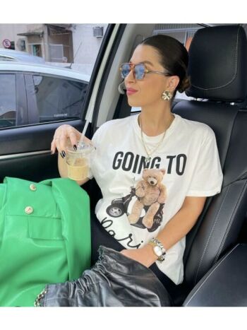 Imagem de T-Shirt Going To Paris Basica - Petit Rose