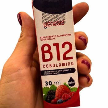 Imagem do produto Suplemento Sublingual de Vitamina B12 (Metilcobalamina) – 30 ml | Energia e Imunidade