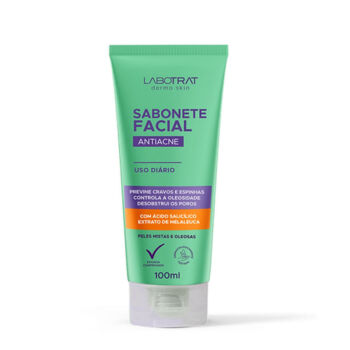 Imagem de Sabonete Facial - Gel de limpeza - Antiacne Antioleosidade - Sabonete Líquido Facial Labotrat 100ml