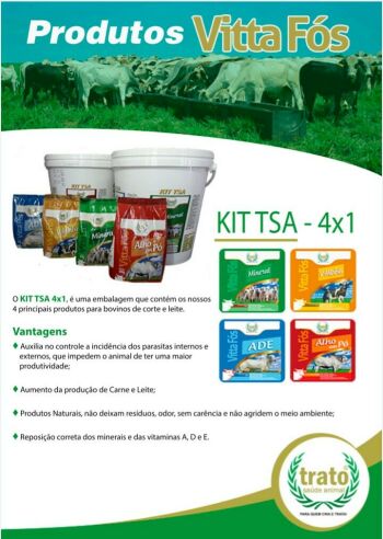 Imagem do produto kIT TSA - 4x1 - 100 Kg - FRETE GRÁTIS