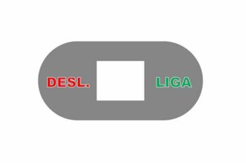 Imagem de Adesivo Liga/Desliga para Esteiras PH 2000 / PH 2500 / PH 3000 / PH 3500