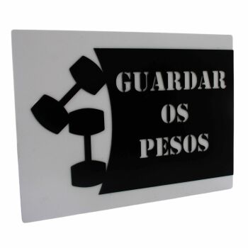 Imagem de Placa de Identificação - Guardar Pesos