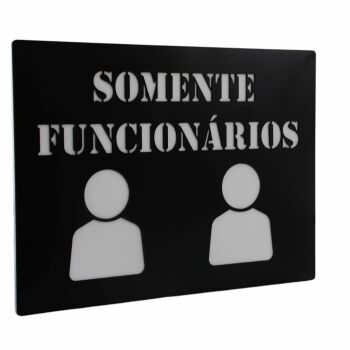 Imagem de Placa de Identificação - Somente Funcionarios