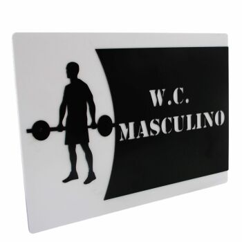 Imagem de Placa de Identificação - W.C Masculino
