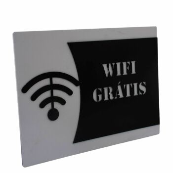 Imagem de Placa de Identificação - Wifi Gratis