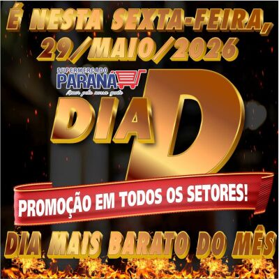 Imagem da notícia Supermercado Paraná realiza Dia D com grandes ofertas nas carnes de balcão e todos os setores nesta sexta-feira