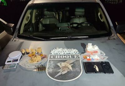 Imagem da notícia Casal é preso com cocaína e munições na BR-163 em Coxim