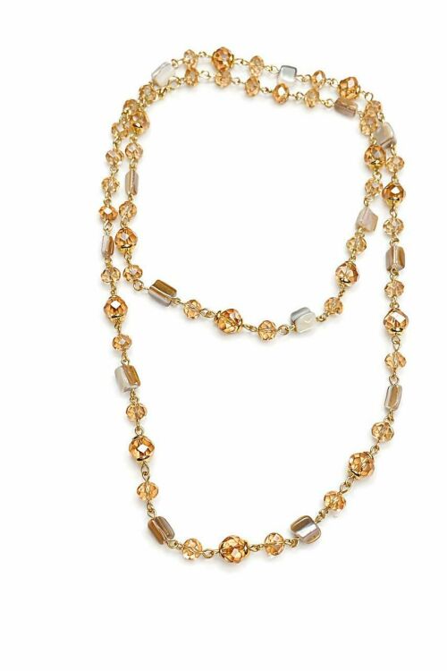 Imagem de Colar de Pedras Douradas