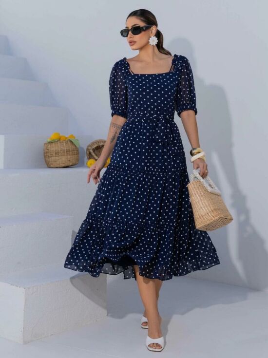 Imagem de Vestido Chiffon Poás Luzia Fazzolli