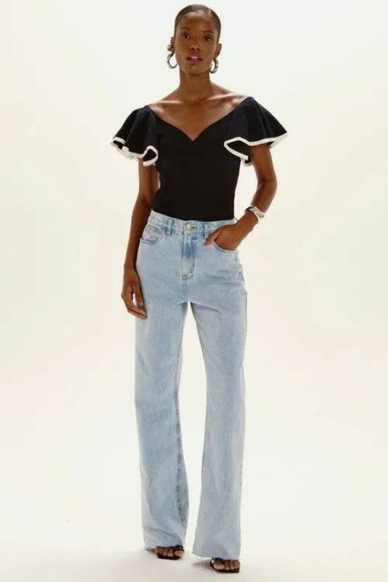 Imagem de Calça Renata Jeans Claro Le Blog