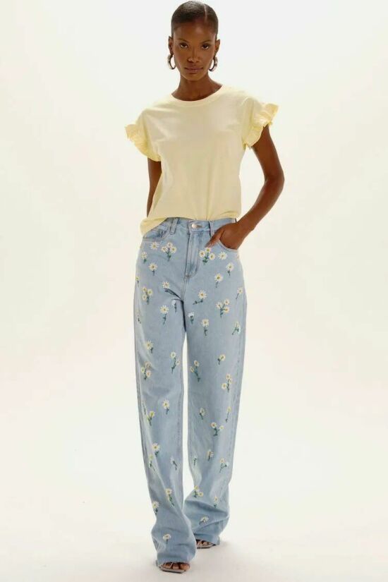 Imagem de Calça Mari Jeans Claro Le Blog